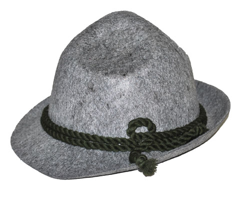 gray oktoberfest hat